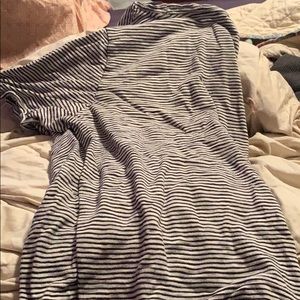 White and black stripped teeshirt